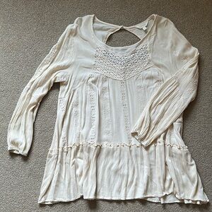 Flowy Cream Tunic Top